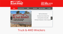 Desktop Screenshot of nqtruckwreckers.com