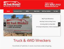 Tablet Screenshot of nqtruckwreckers.com